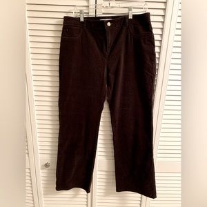 Brown Velvet Cabi Pants - 14